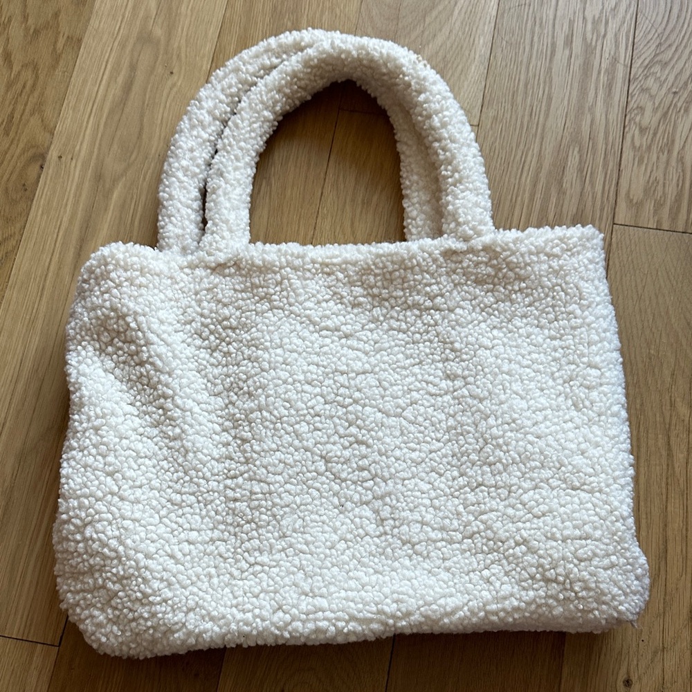 H&M Sherpa Tote Shoulder Bag